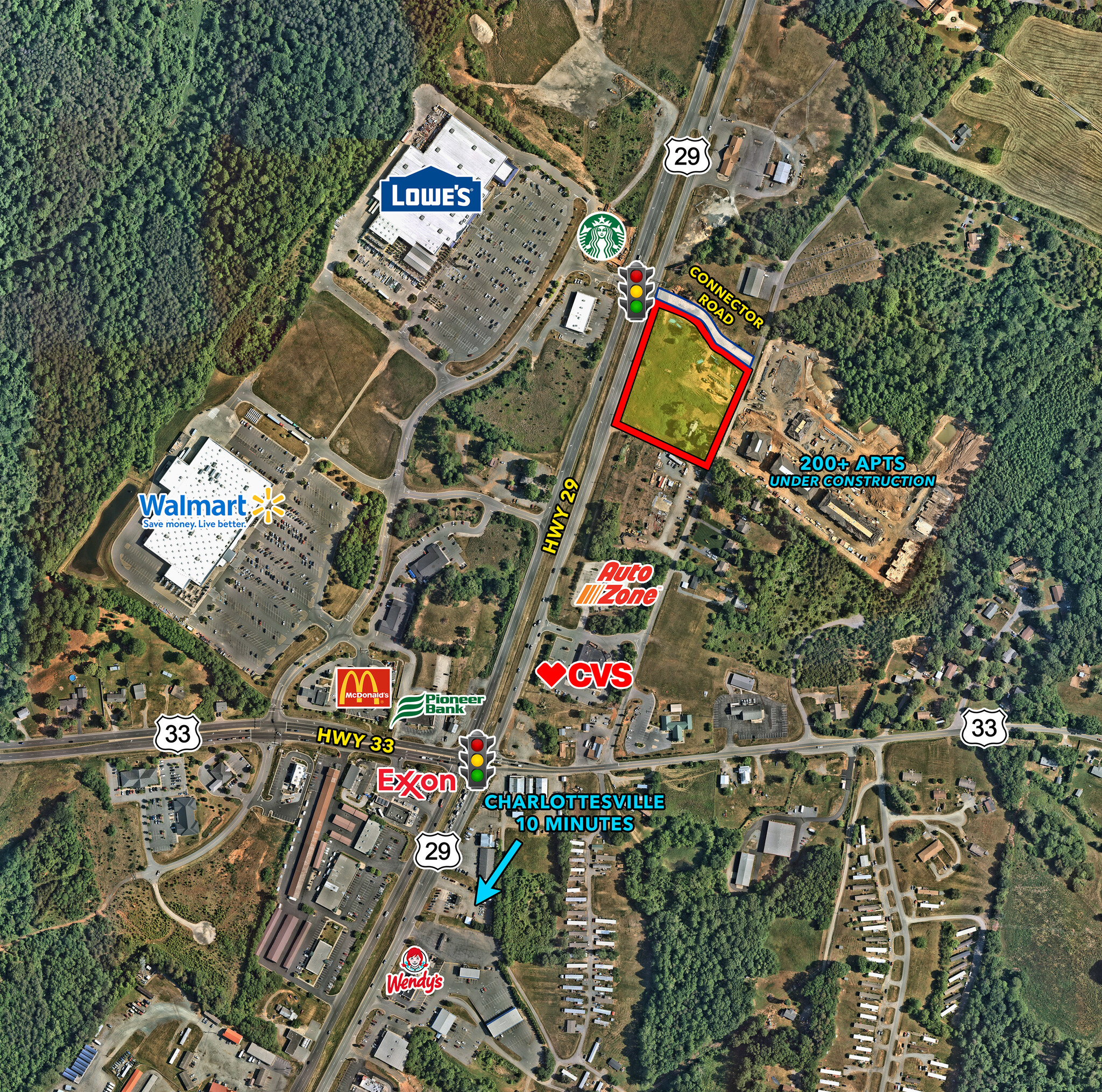 243 Moore Rd, Ruckersville, VA for sale Aerial- Image 1 of 1