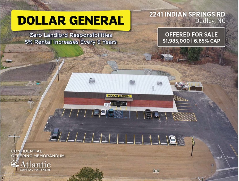 2241 Indian Springs Rd, Dudley, NC for sale - Building Photo - Image 1 of 4