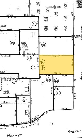 1862 Arch St, Berkeley, CA for sale - Plat Map - Image 3 of 3