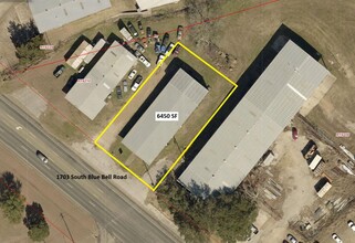 1703 Blue Bell Rd., Brenham, TX - aerial  map view