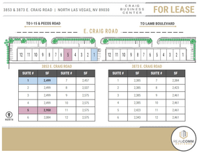 3853 E Craig Rd, North Las Vegas, NV for lease Site Plan- Image 2 of 5