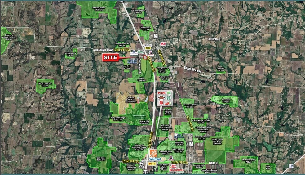 I-75, Van Alstyne, TX for sale - Aerial - Image 2 of 5