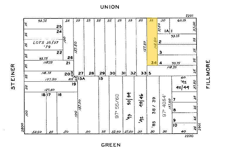 2223-2227 Union St, San Francisco, CA for sale - Plat Map - Image 1 of 1