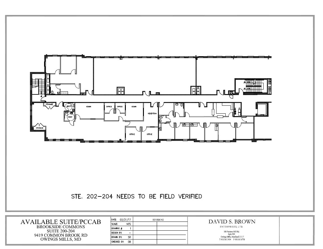 9419 Common Brook Rd, Owings Mills, MD for lease Floor Plan- Image 1 of 1