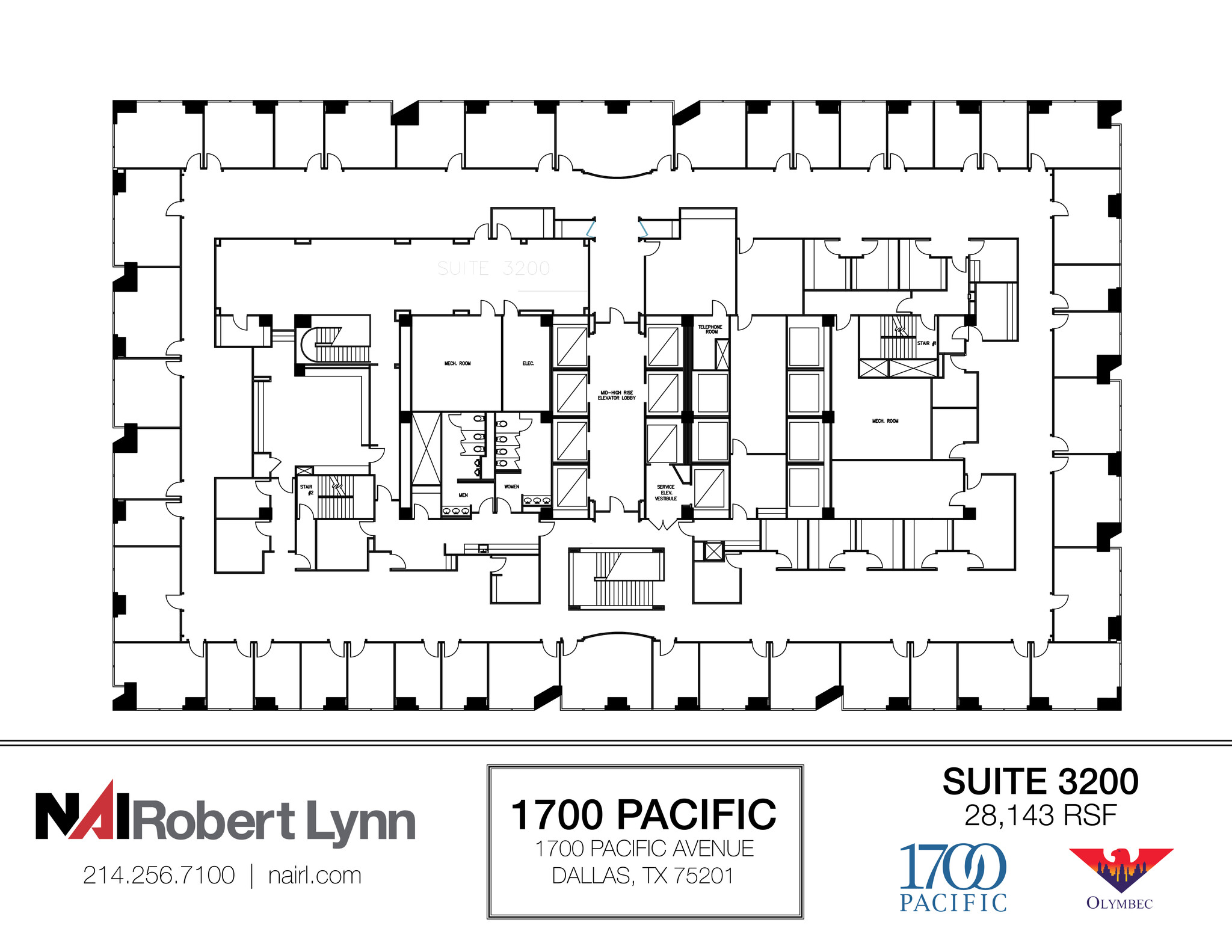 1700 Pacific Ave, Dallas, TX for lease Floor Plan- Image 1 of 1