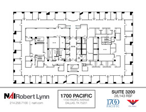 1700 Pacific Ave, Dallas, TX for lease Floor Plan- Image 1 of 1