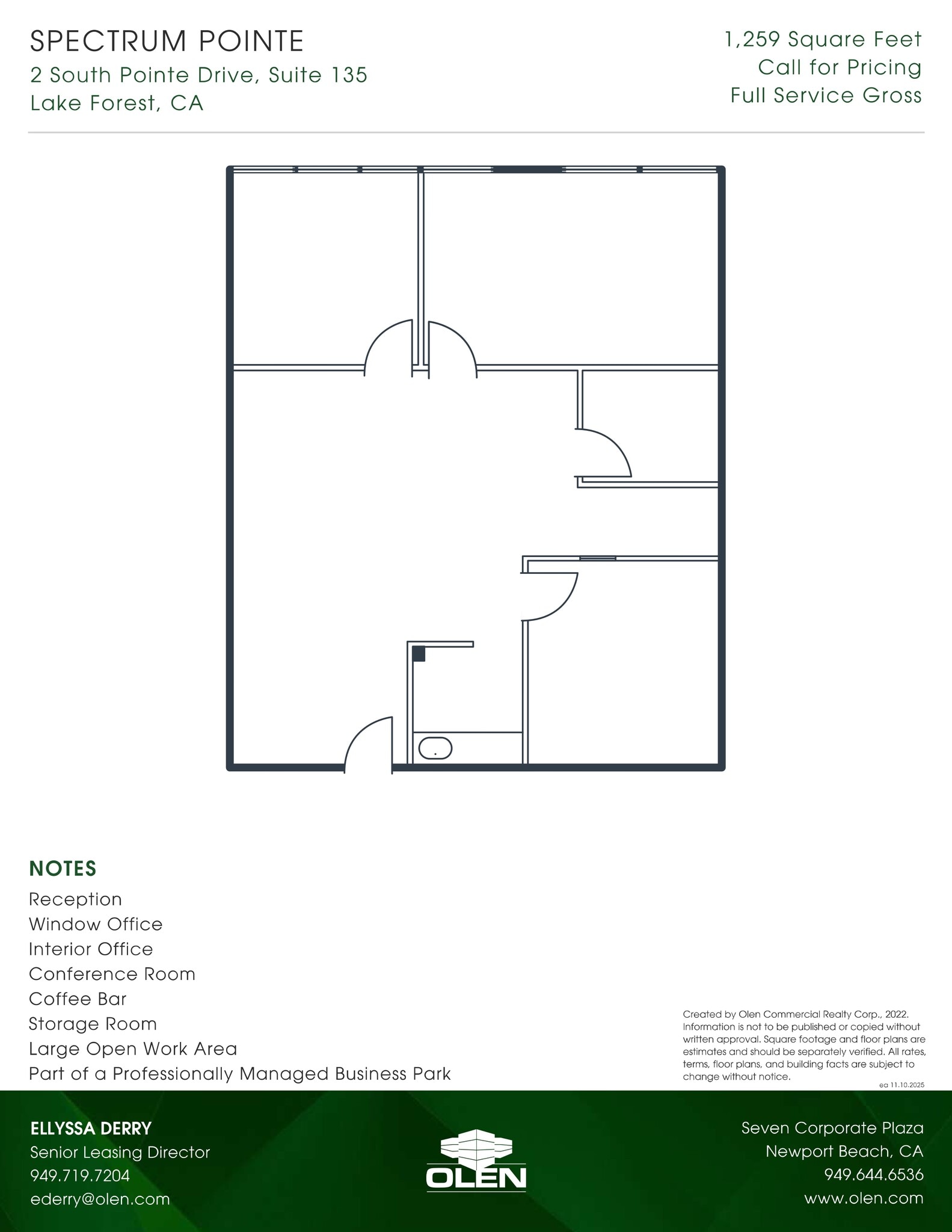 2 South Pointe Dr, Lake Forest, CA for lease Floor Plan- Image 1 of 1