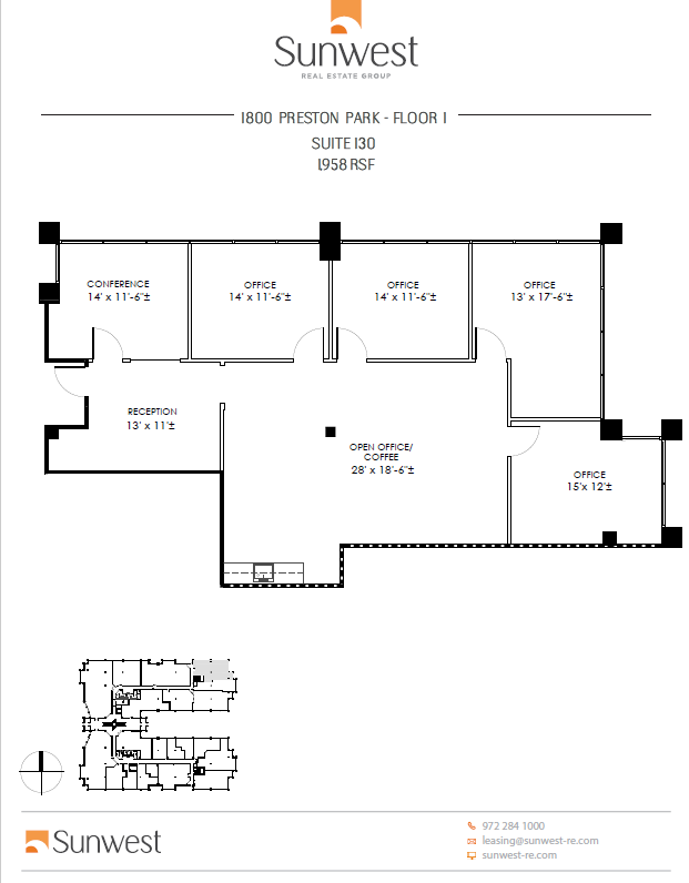 1800 Preston Park Blvd, Plano, TX for lease Floor Plan- Image 1 of 1