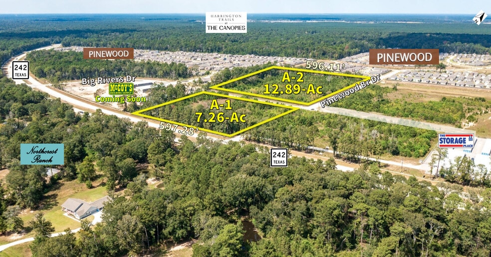 21+Ac Hwy 242 & Big Rivers Rd, New Caney, TX for sale - Building Photo - Image 2 of 8