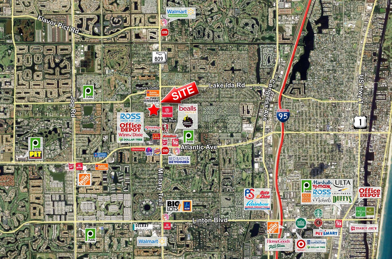 Delray Beach Zoning Map 14145 S Military Trl, Delray Beach, Fl 33484 | Loopnet