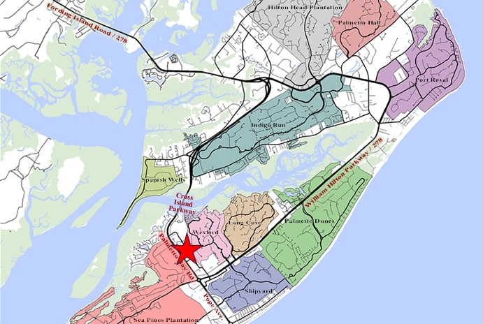 77 Arrow Rd, Hilton Head Island, SC for sale - Aerial - Image 2 of 8