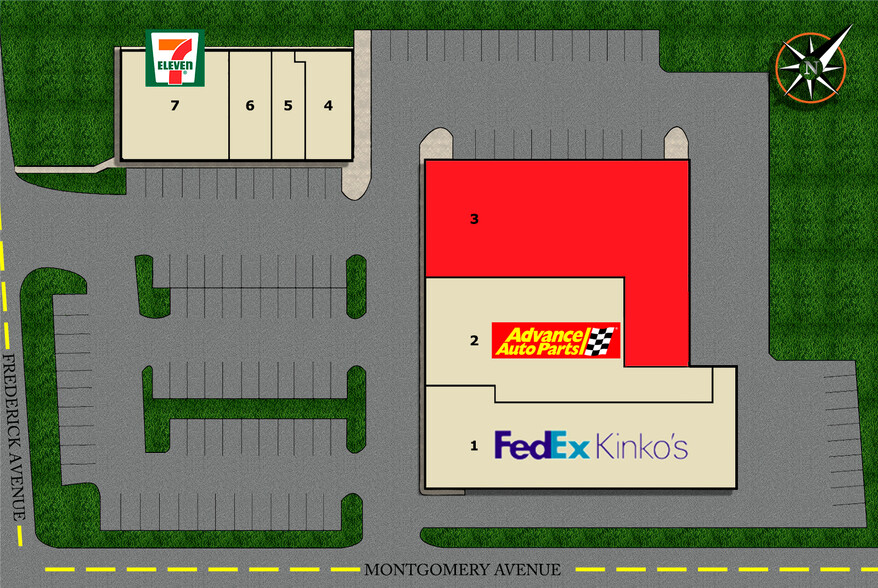 401 N Frederick Ave, Gaithersburg, MD for lease - Site Plan - Image 2 of 2