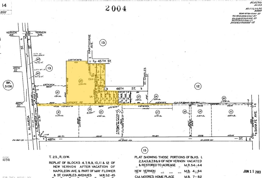 1938-1946 E 46th St, Los Angeles, CA for lease - Plat Map - Image 3 of 11