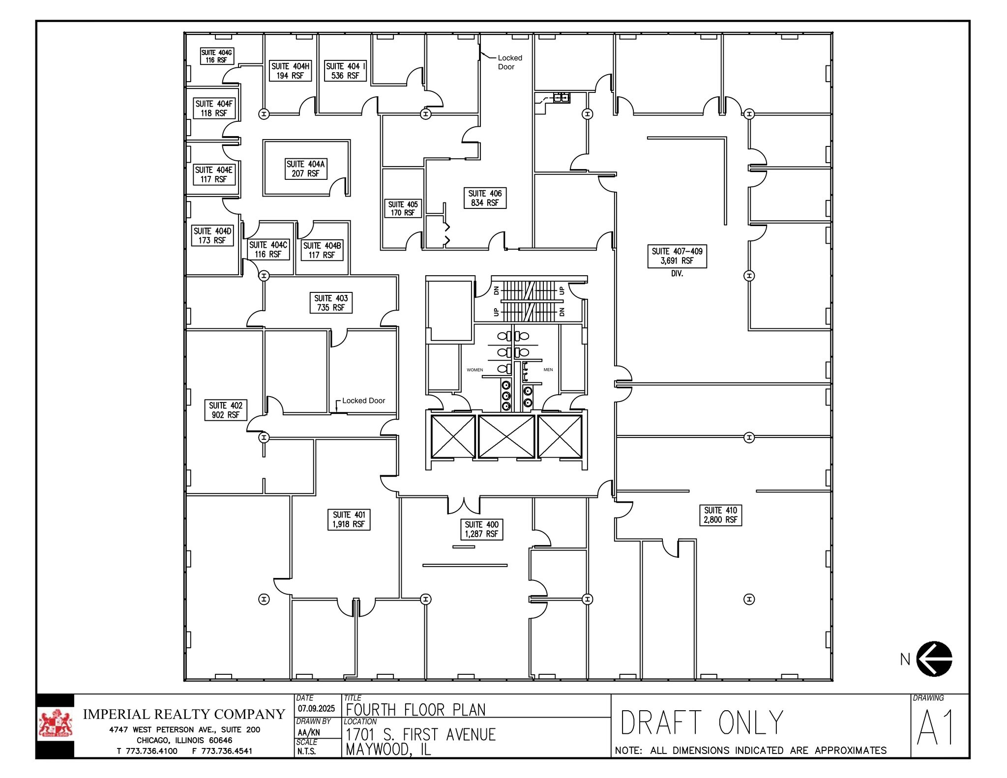 1701 S 1st Ave, Maywood, IL for lease Site Plan- Image 1 of 2