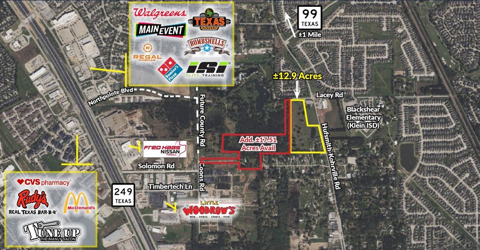 Hufsmith Kohville & Lacy Rd Rd, Tomball, TX for sale - Building Photo - Image 2 of 3