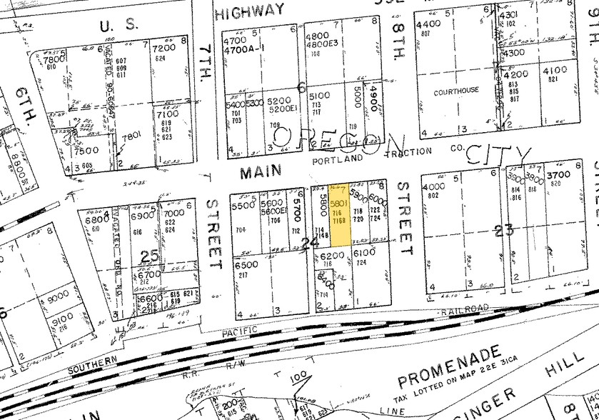 716 Main St, Oregon City, OR for sale - Plat Map - Image 2 of 5