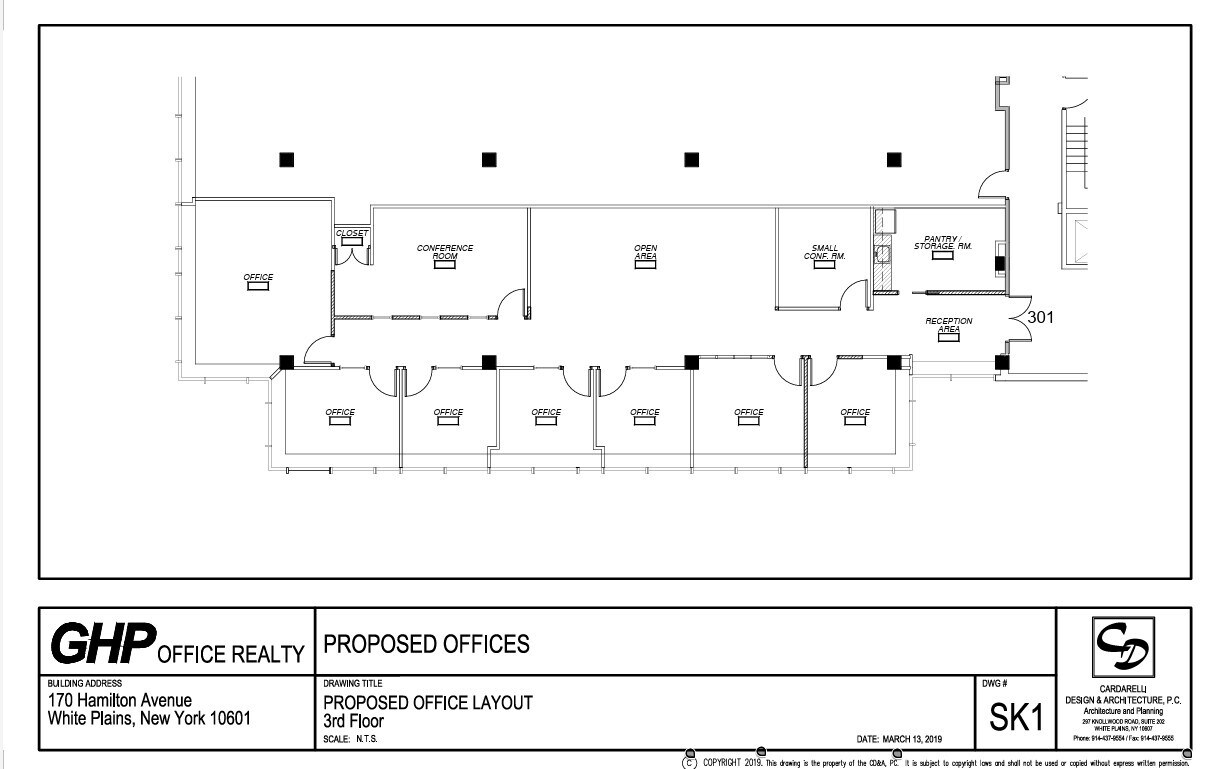 170 Hamilton Ave, White Plains, NY for lease Floor Plan- Image 1 of 1
