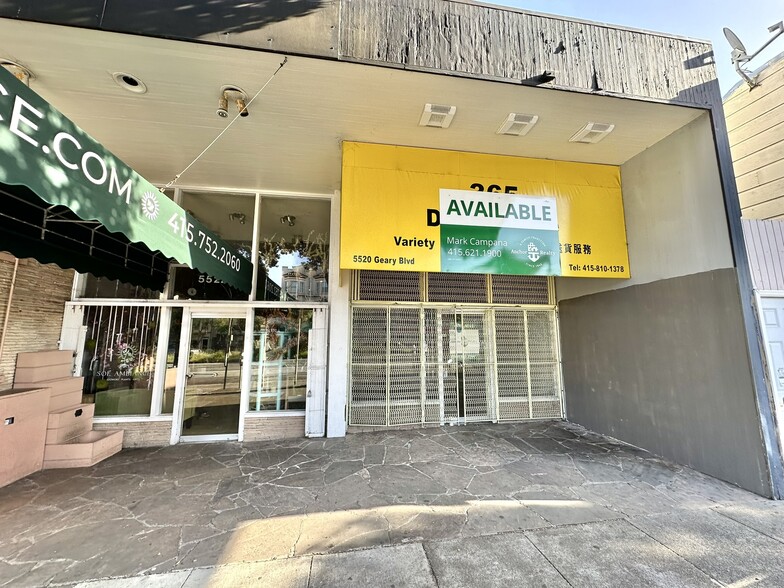 5520-5526 Geary Blvd, San Francisco, CA for lease - Building Photo - Image 2 of 8