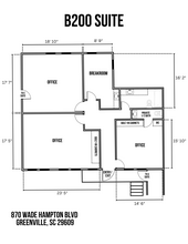 870 Wade Hampton Blvd, Greenville, SC for lease Floor Plan- Image 1 of 2