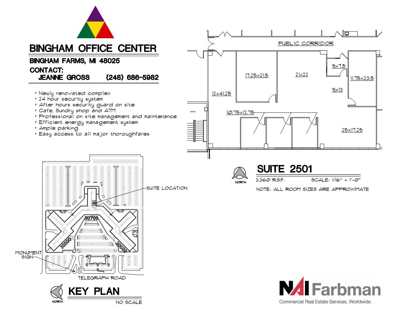 30600-30700 - 30800 Telegraph Rd, Bingham Farms, MI for lease Floor Plan- Image 1 of 1