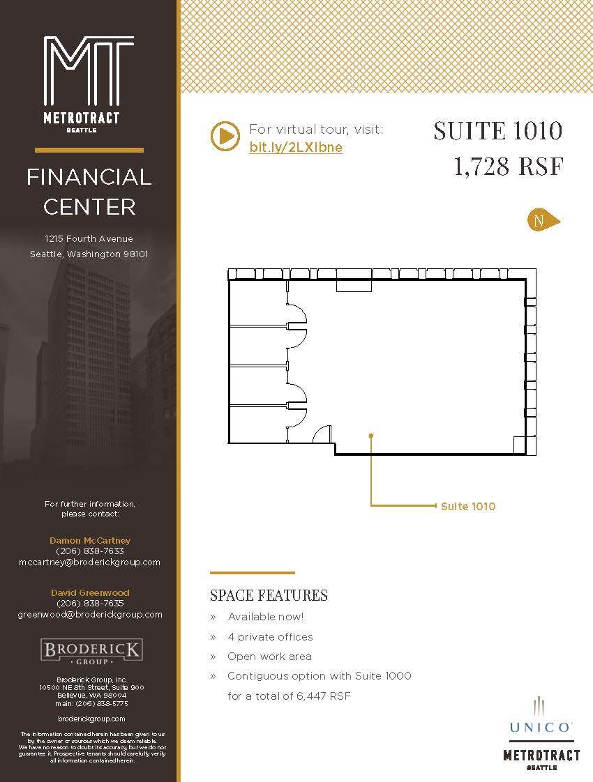 1215 4th Ave, Seattle, WA for lease Floor Plan- Image 1 of 1