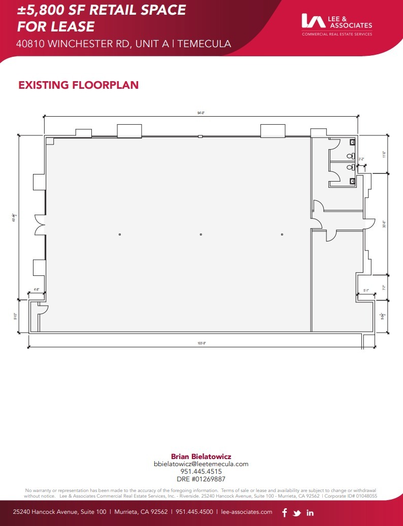 40810 Winchester Rd, Temecula, CA for lease Floor Plan- Image 1 of 1