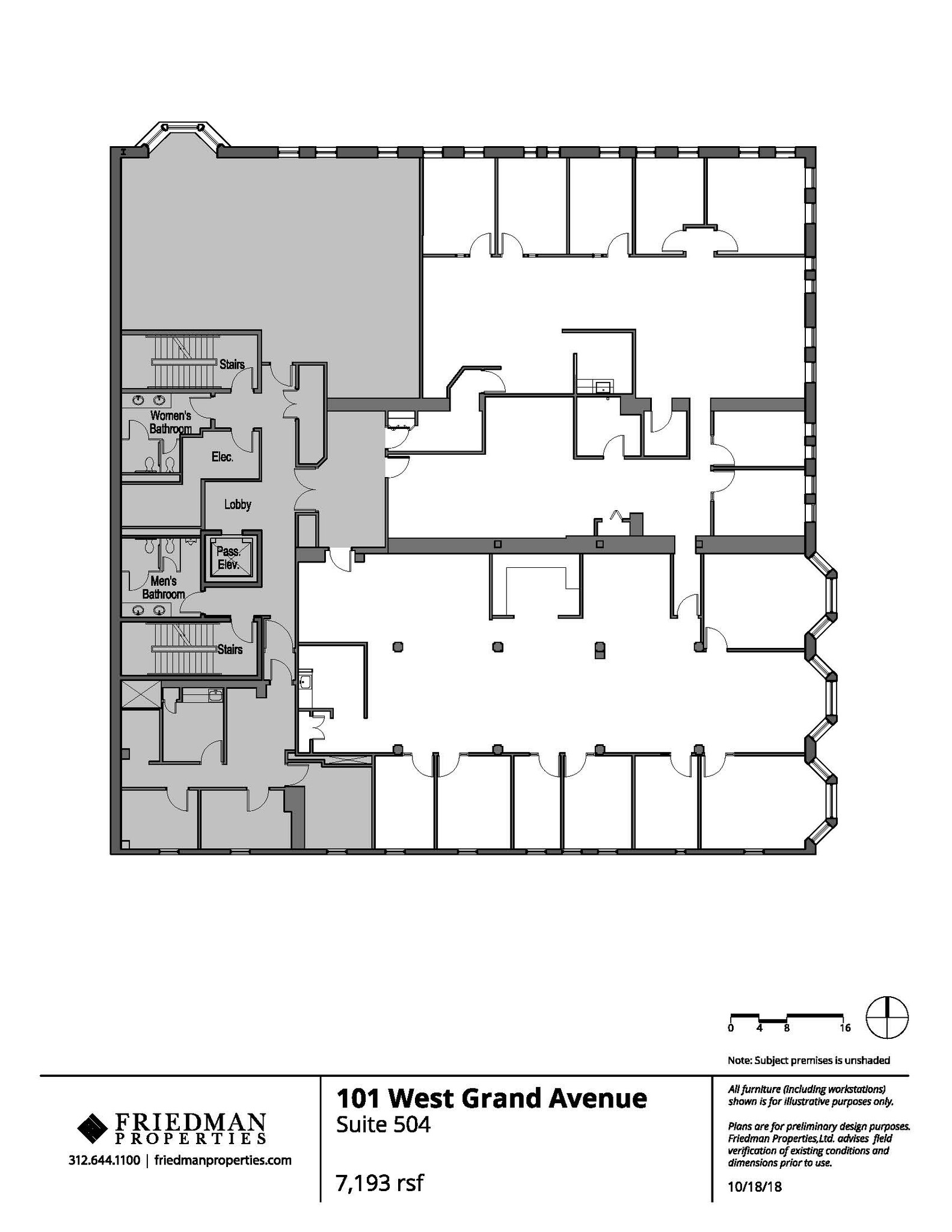 101 W Grand Ave, Chicago, IL for lease Floor Plan- Image 1 of 4