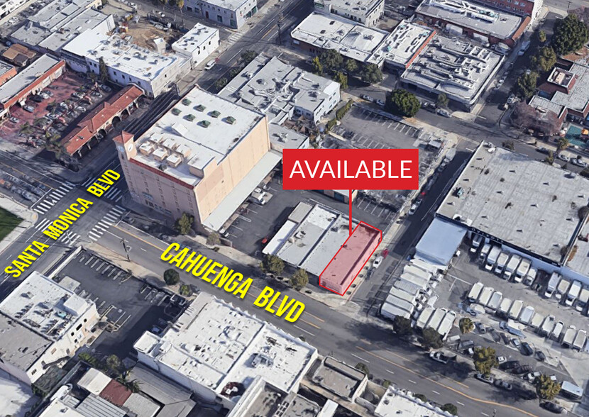 1050-1054 N Cahuenga Blvd, Los Angeles, CA for lease - Aerial - Image 3 of 10