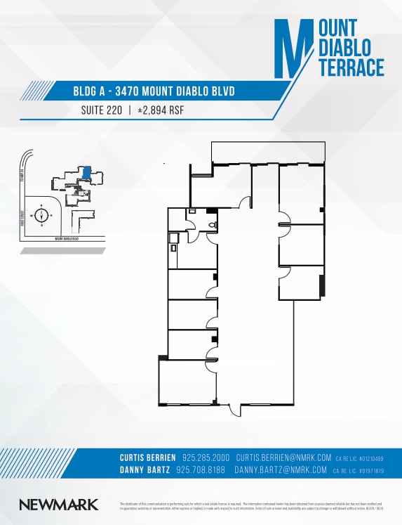 3470 Mt Diablo Blvd, Lafayette, CA for lease Floor Plan- Image 1 of 1