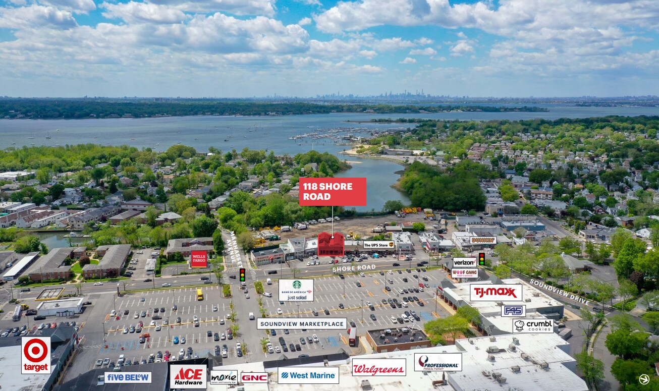 118-120 Shore Rd, Port Washington, NY for sale Aerial- Image 1 of 1