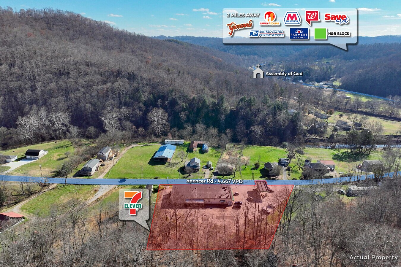 2517 Spencer Rd, Clendenin, WV 25045