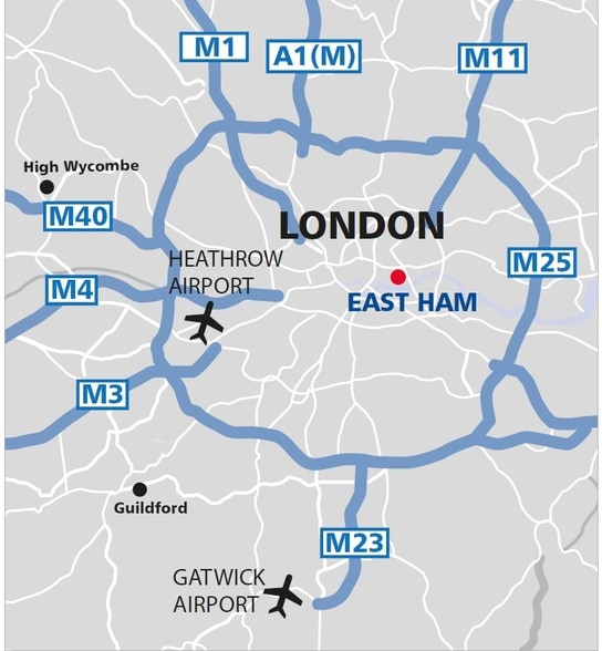 108-112 High St N, London for lease - Plat Map - Image 3 of 4