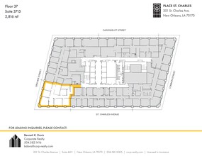 201 St. Charles Ave, New Orleans, LA for lease Site Plan- Image 1 of 1