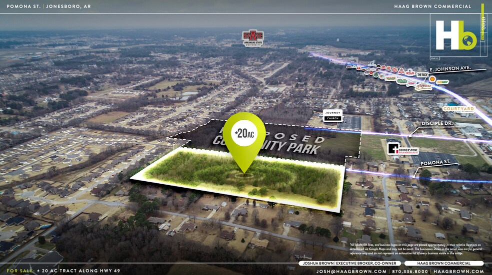 Pomona Drive, Jonesboro, AR for sale - Aerial - Image 3 of 5