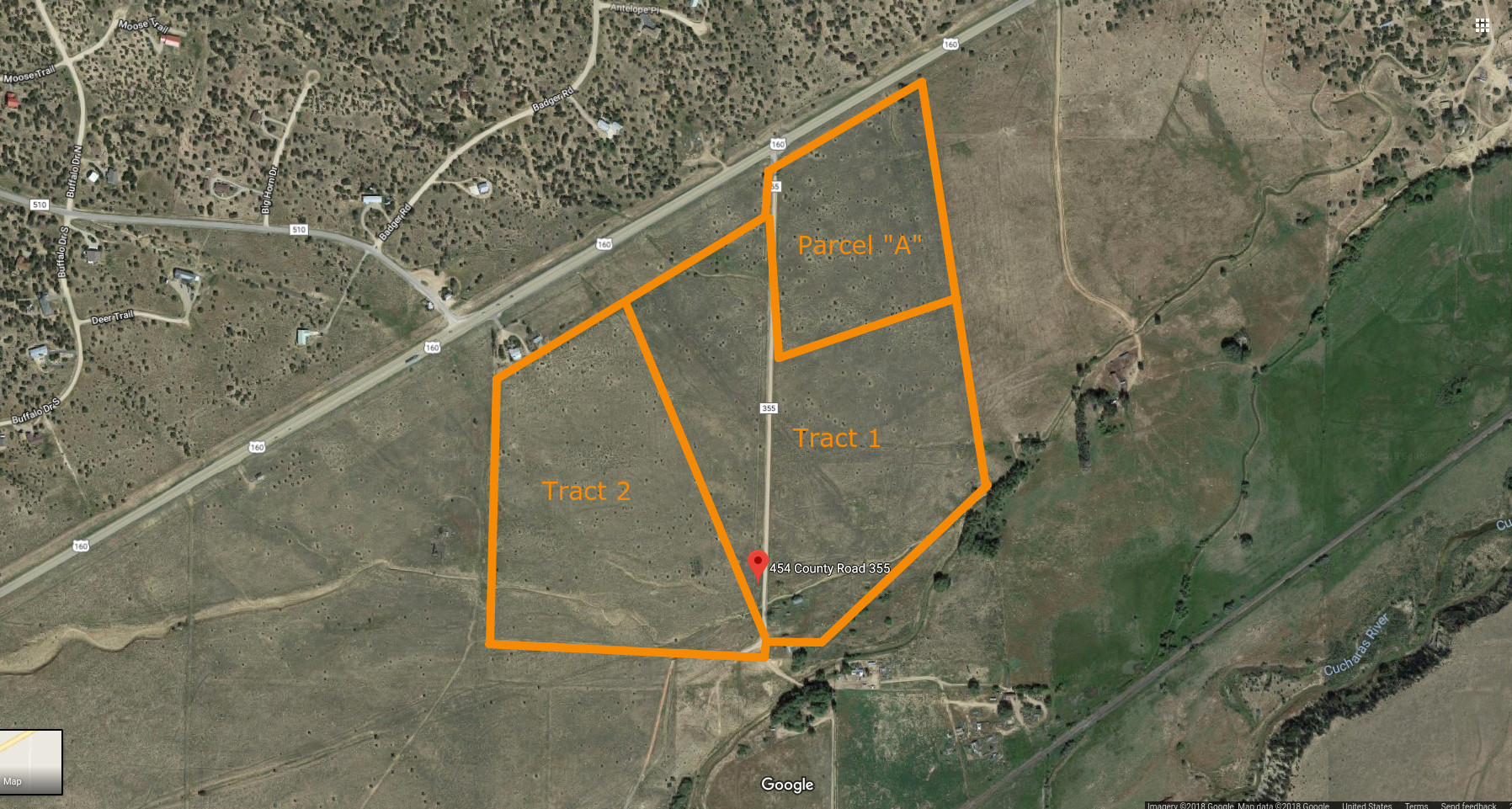 454 County Road 355, Walsenburg, CO for sale Aerial- Image 1 of 1