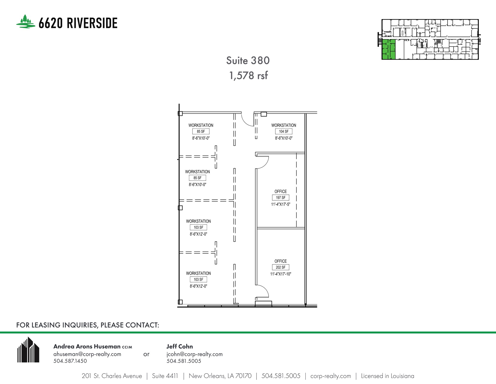 6660 Riverside Dr, Metairie, LA for lease Site Plan- Image 1 of 1