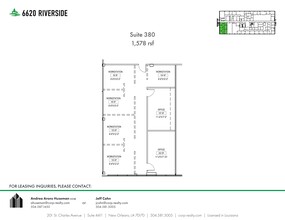 6660 Riverside Dr, Metairie, LA for lease Site Plan- Image 1 of 1