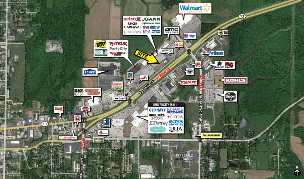 1300 E Main St, Carbondale, IL for sale - Primary Photo - Image 1 of 1