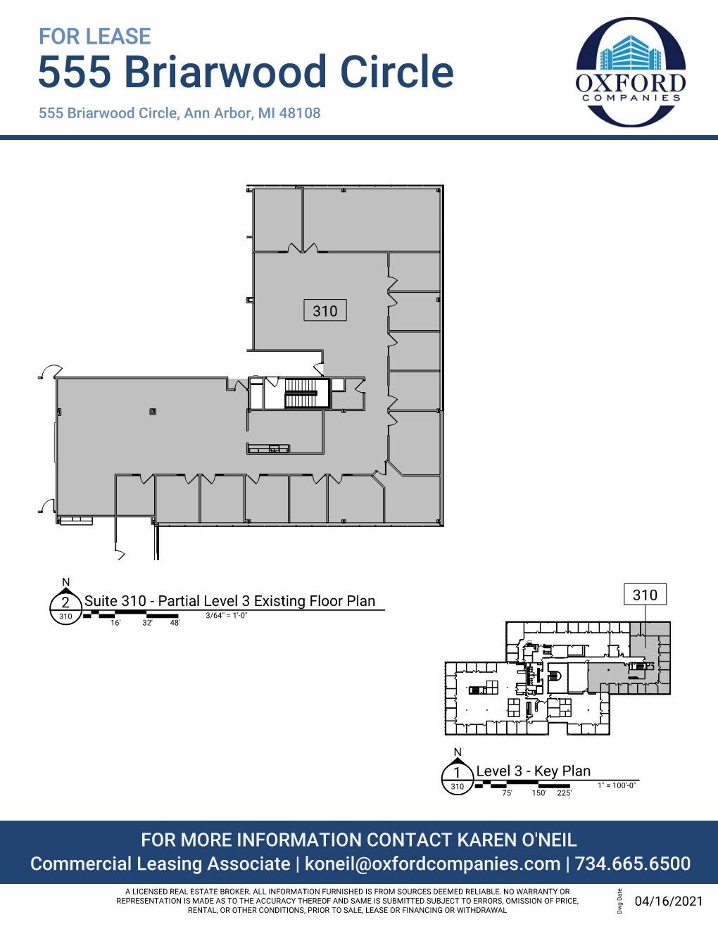 555 Briarwood Cir, Ann Arbor, MI for lease Floor Plan- Image 1 of 4