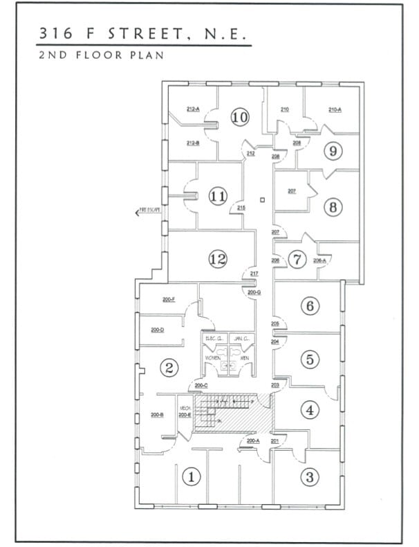 316 F St NE, Washington, DC for lease Floor Plan- Image 1 of 1