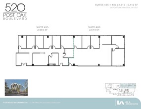 520 Post Oak Blvd, Houston, TX for lease Floor Plan- Image 2 of 2