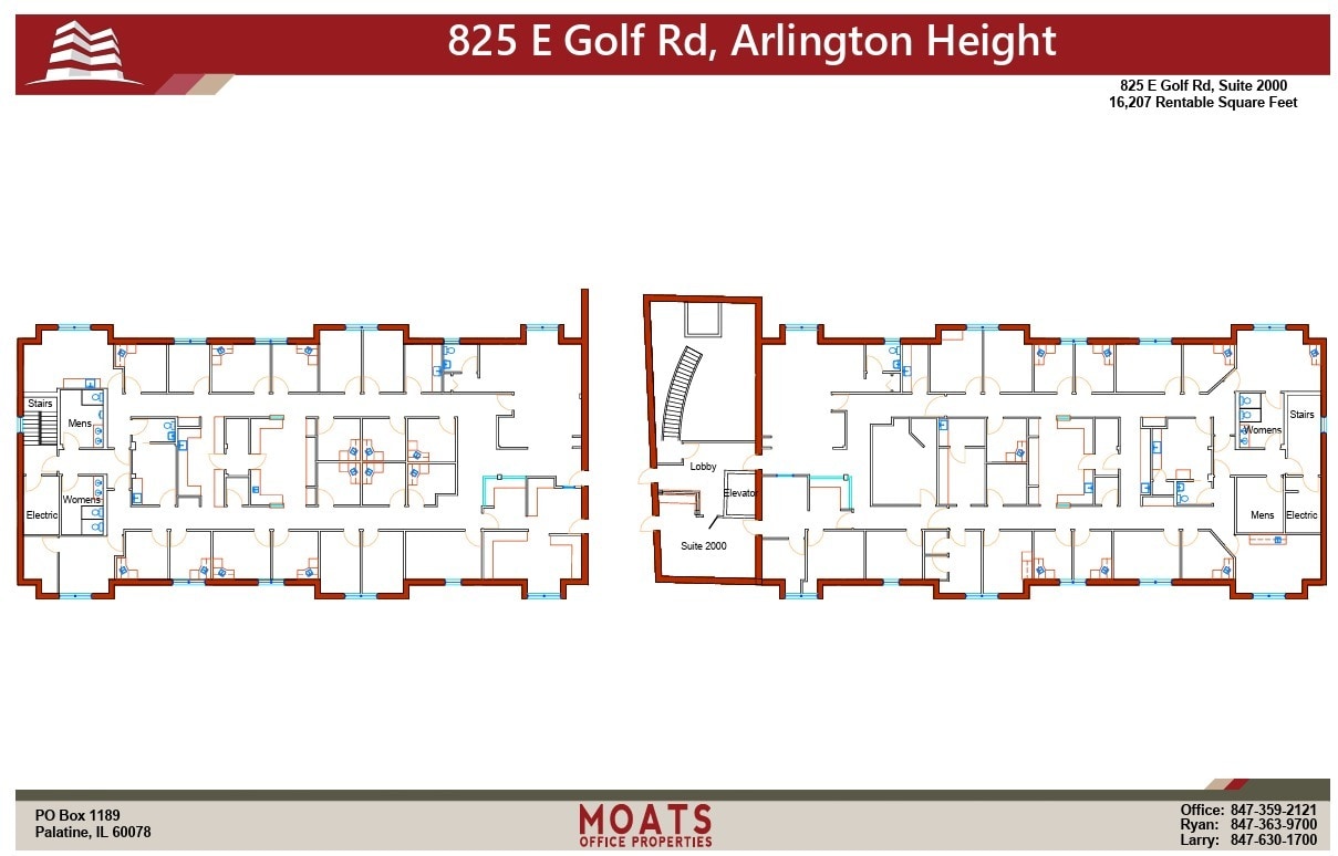 825 E Golf Rd, Arlington Heights, IL for sale Floor Plan- Image 1 of 1
