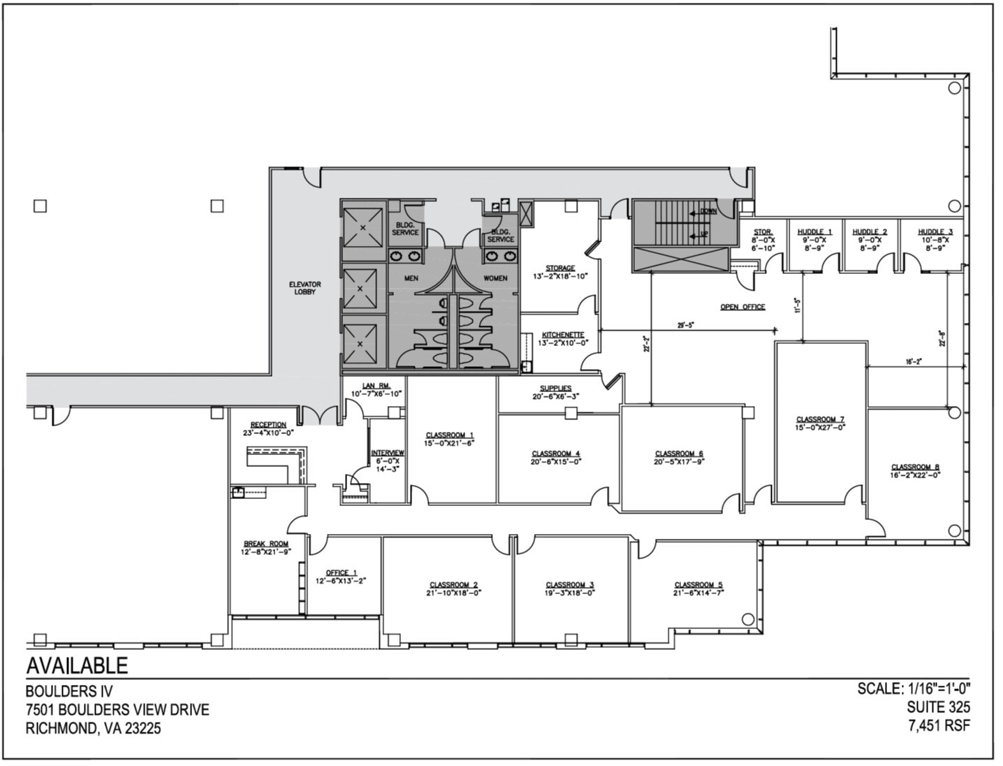 7501 Boulder View Dr, North Chesterfield, VA for lease Floor Plan- Image 1 of 1