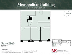 134 N LaSalle St, Chicago, IL for lease Floor Plan- Image 1 of 5