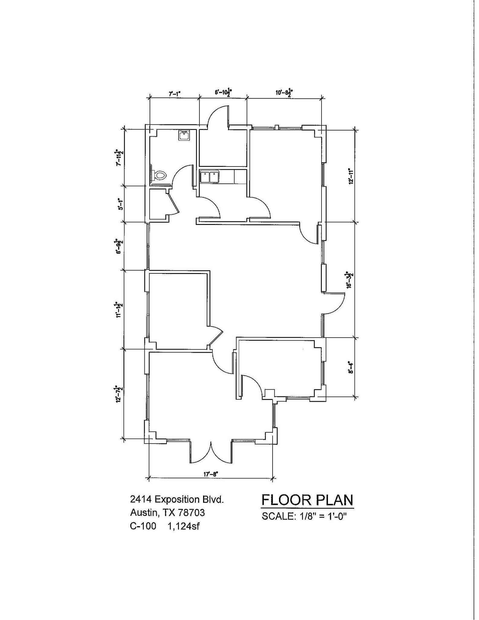 2414 Exposition Blvd, Austin, TX for lease Floor Plan- Image 1 of 1