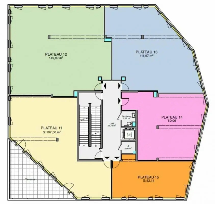 Gleizé, RHO 69400 - Unit 14 -  - Floor Plan - Image 1 of 3
