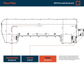 9615 Norwalk Blvd, Santa Fe Springs, CA for lease Floor Plan- Image 1 of 3