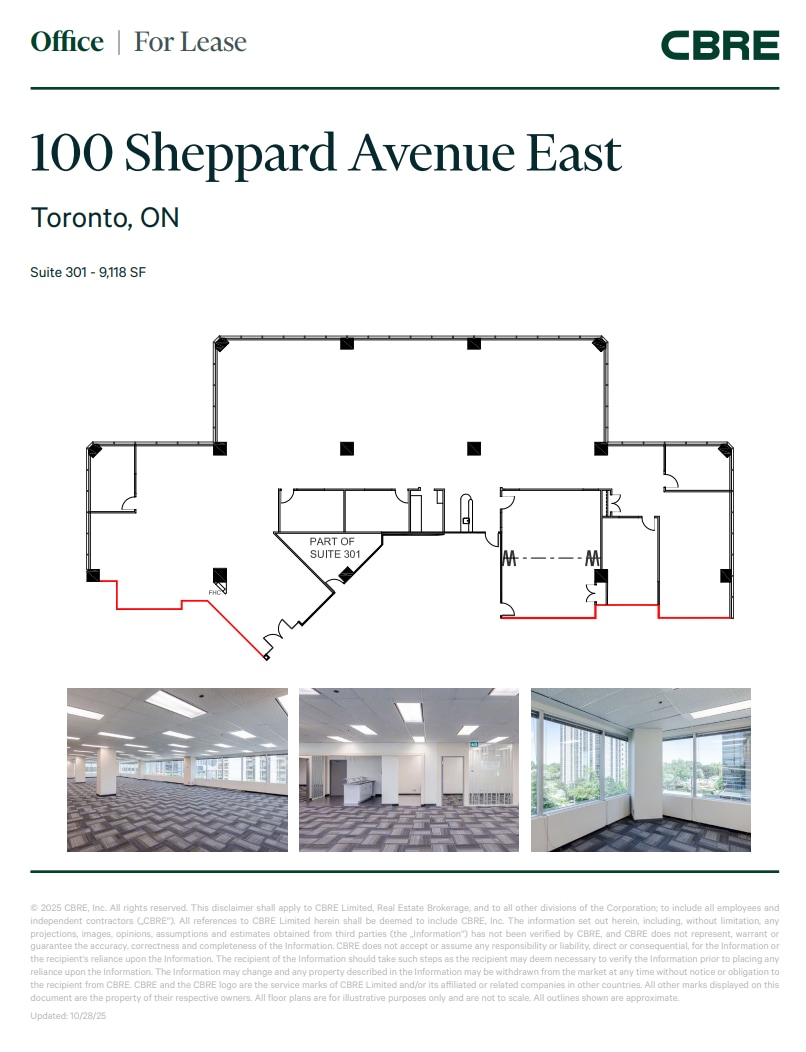 100 Sheppard Ave E, Toronto, ON for lease Floor Plan- Image 1 of 1