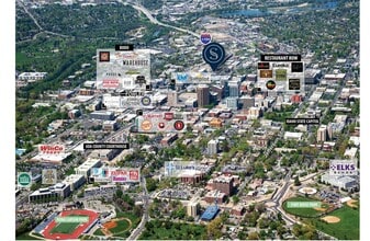 1201 W Grove St, Boise, ID - AERIAL  map view