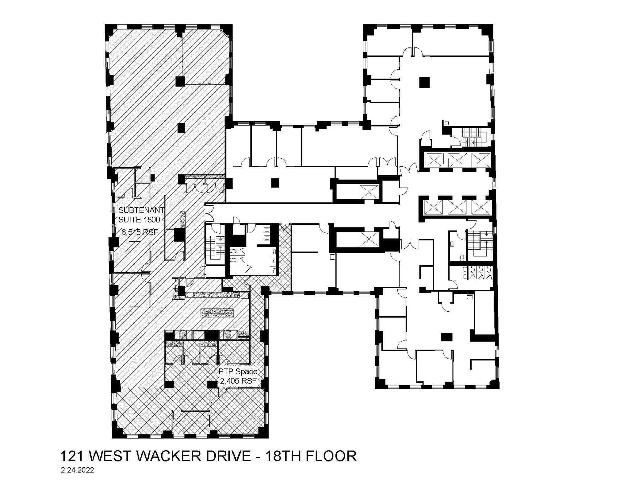 121 W Wacker Dr, Chicago, IL for lease Floor Plan- Image 1 of 7